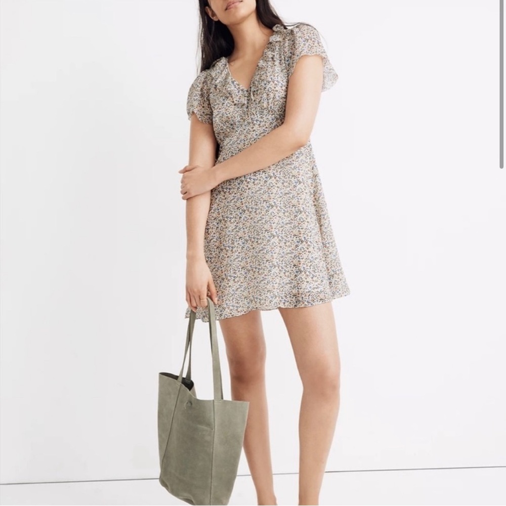 Madewell Floral Flutter Dress